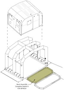 Berm Containment Liner - EM & CST Shelter 2