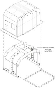 Plumbing Assembly Complete For CBRNE Misting Shelter 1