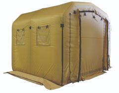 Fully Enclosed Inflatable Shelters With Components
