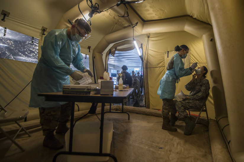 Soldiers Describe Initial COVID-19 Fight