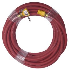 Red 25 Foot Supply Hose With Fittings 2ea